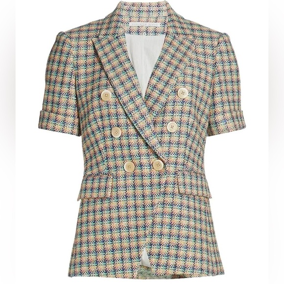 Veronica Beard Jackets & Blazers - Veronica Beard Women's Rainbow Jenny Dickey Double-Breasted Blazer Jacket Size 6